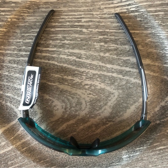 Turquoise Frame Optic Nerve Sunglasses - Picture 4 of 14